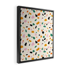 Harvest Terrazzo (Cream) Framed Canvas Print Gallery Image 2