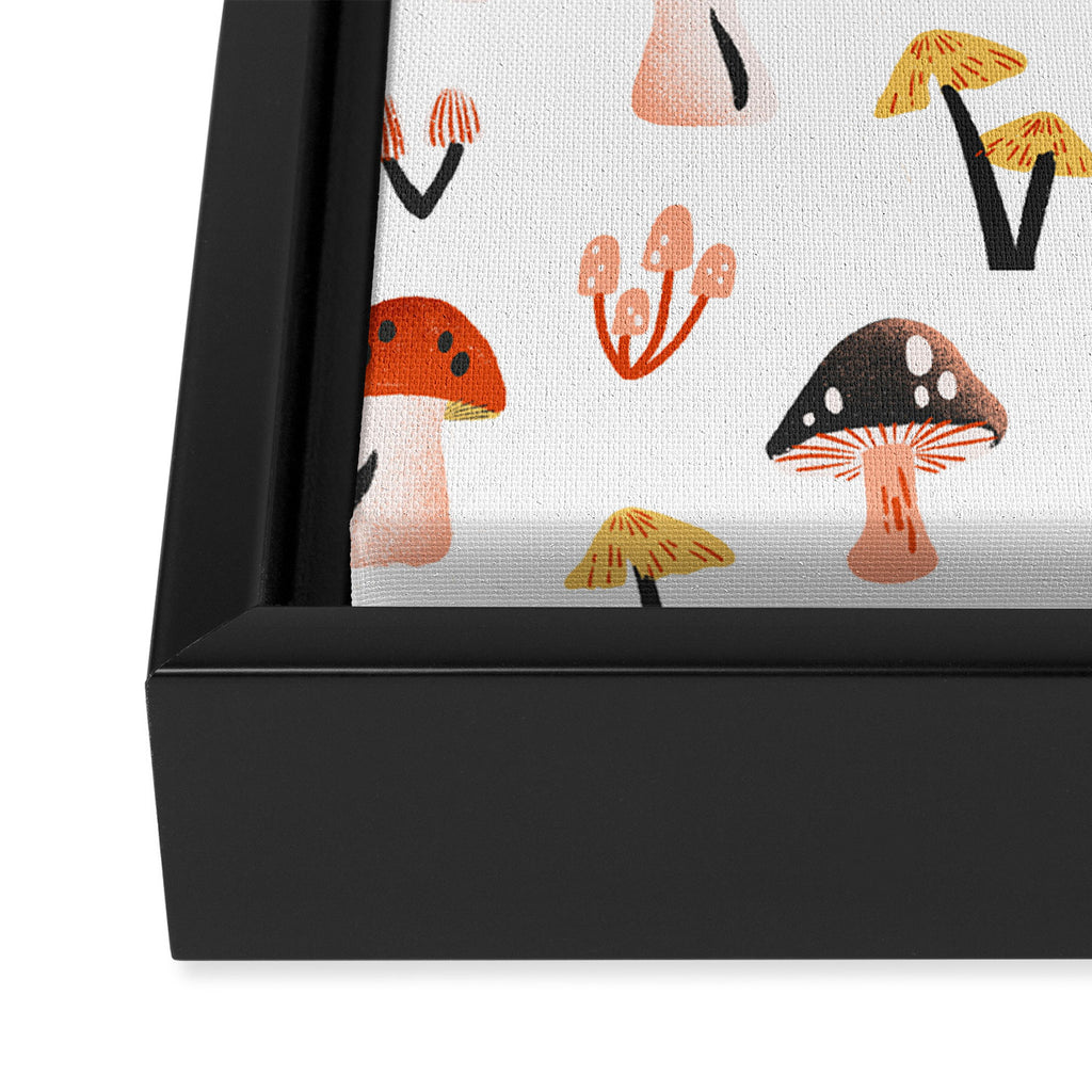 Mini Mushrooms Framed Canvas Print Gallery Image 2