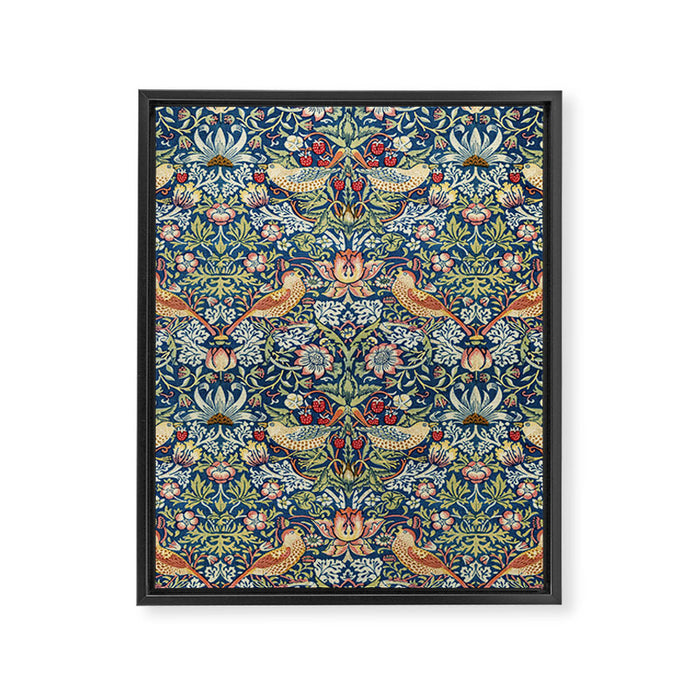 Strawberry Thief by William Morris, 1883 Framed Canvas Print Gallery Image 1