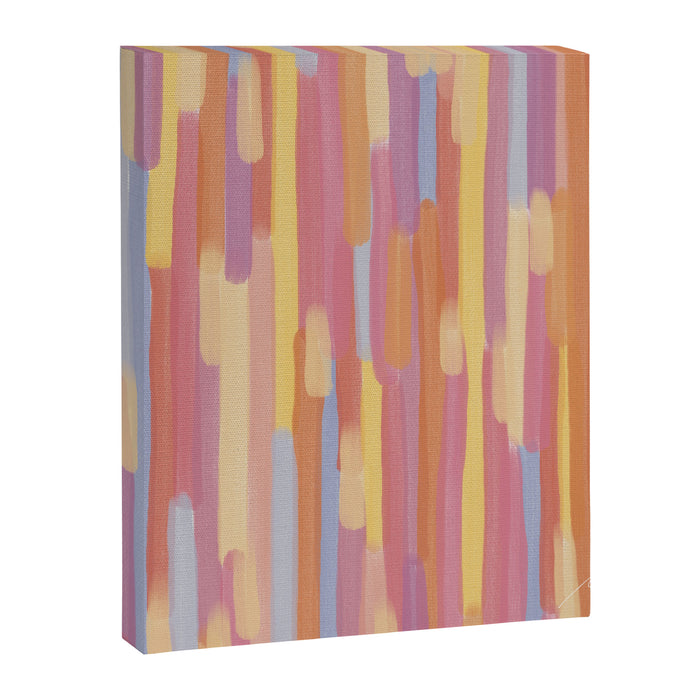 Acrylic Stripes Pattern Canvas Print Gallery Image 1