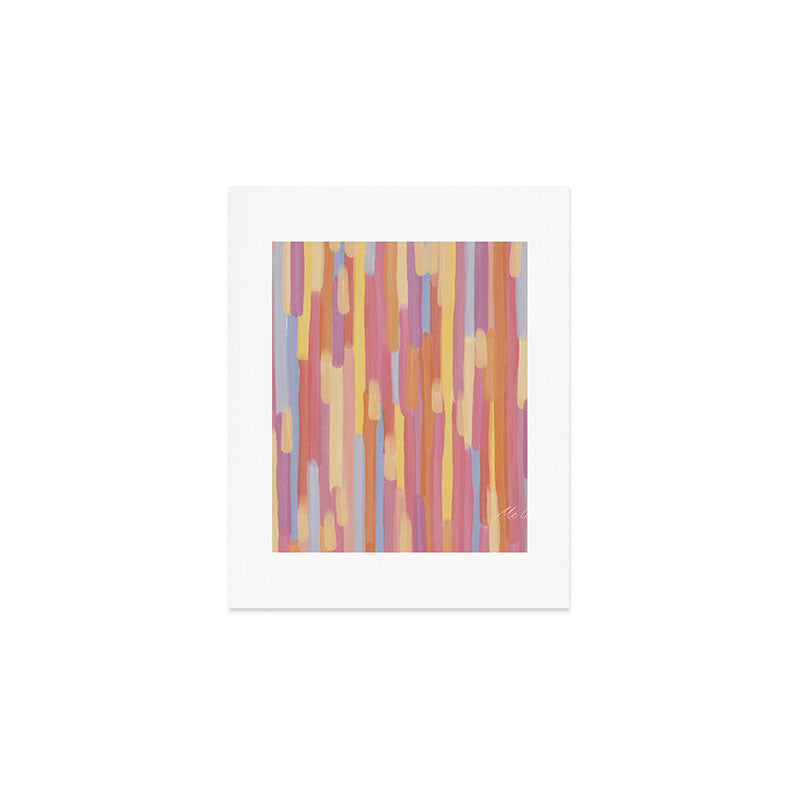 Acrylic Stripes Pattern Art Print Gallery Image 1