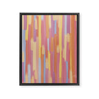 Acrylic Stripes Pattern Framed Canvas Print Gallery Image 8