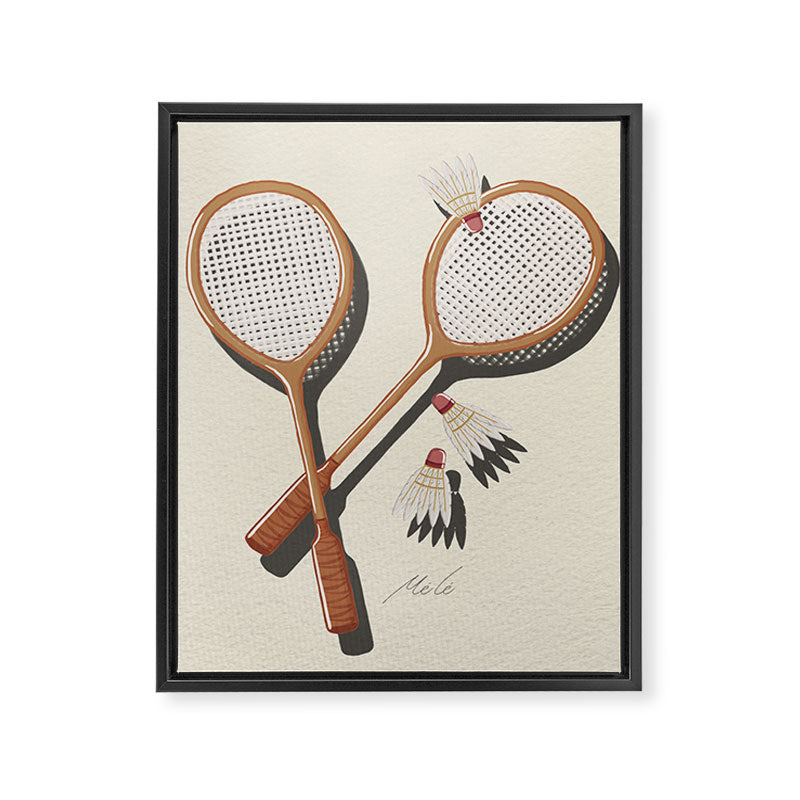 Badminton Retro Framed Canvas Print Gallery Image 8