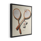 Badminton Retro Framed Canvas Print Gallery Image 2