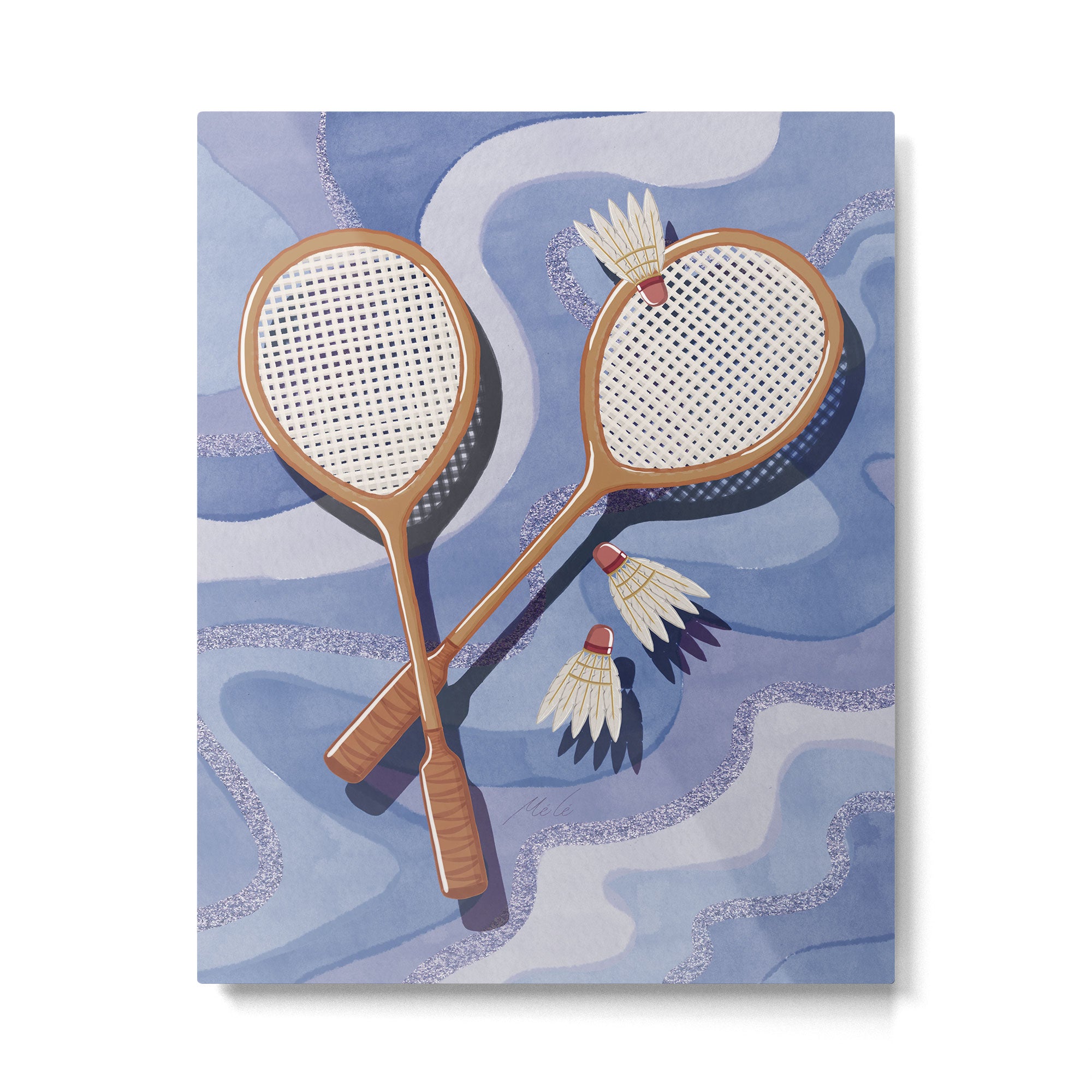 Badminton Retro Swirls Metal Print Gallery Image 6