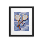Badminton Retro Swirls Framed Art Print Gallery Image 6