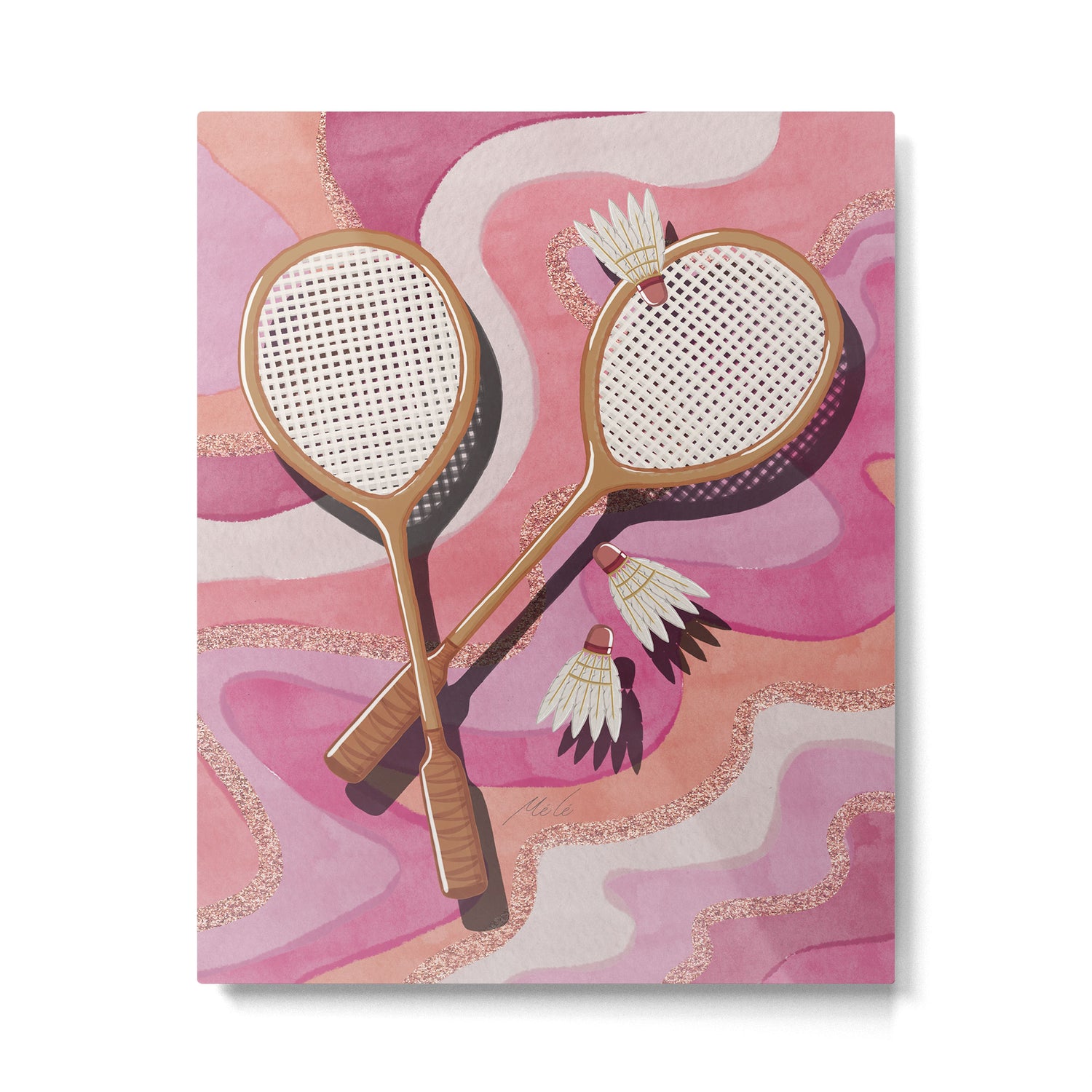 Badminton Retro Swirls Metal Print Gallery Image 6