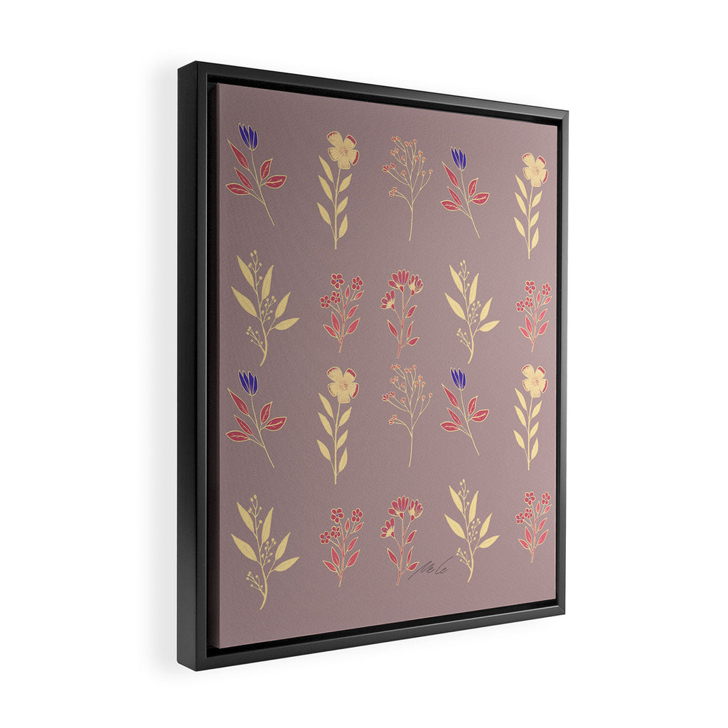 Flower Pattern_07 Framed Canvas Print Gallery Image 2