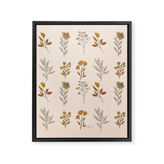 Flower Pattern_16 Framed Canvas Print Gallery Image 1