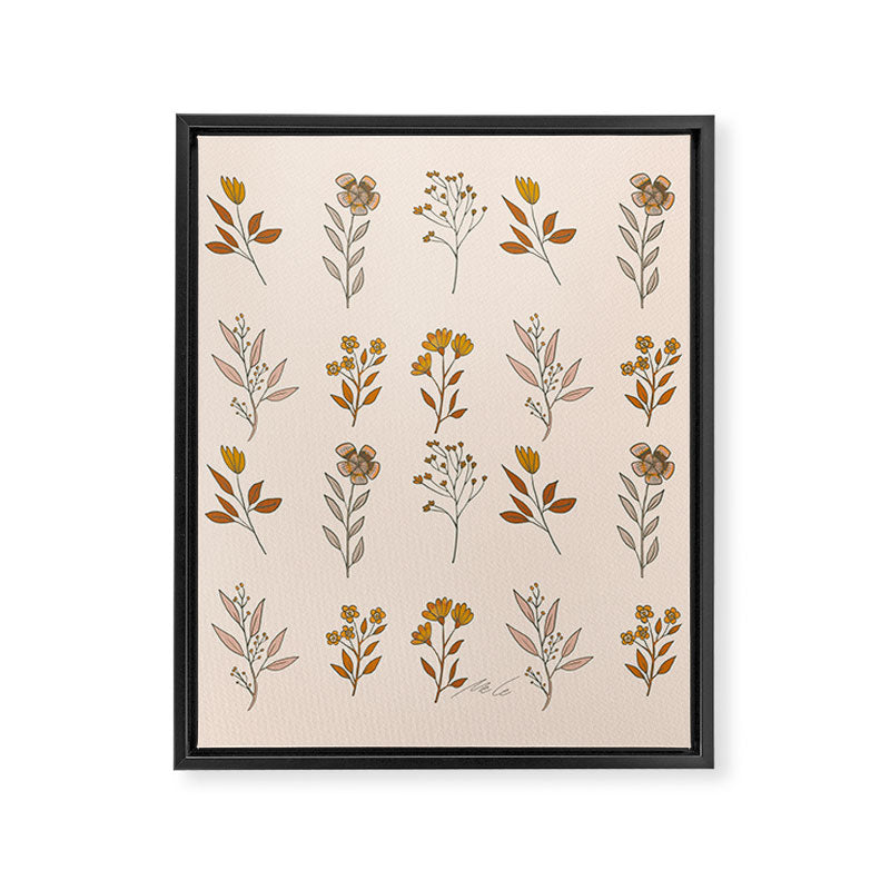 Flower Pattern_16 Framed Canvas Print Gallery Image 6