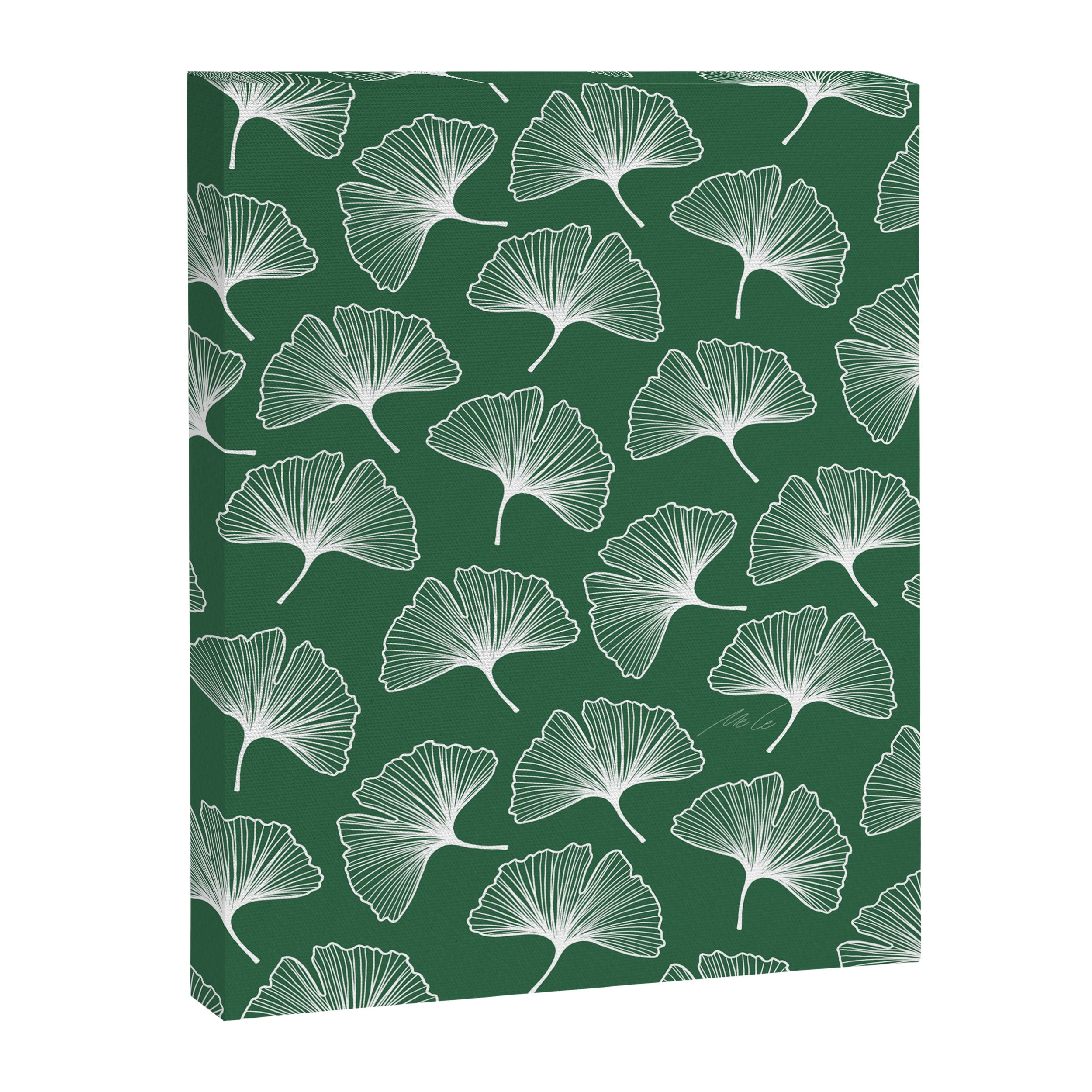 Ginkgo Leafs Pattern_21 Canvas Print Gallery Image 8