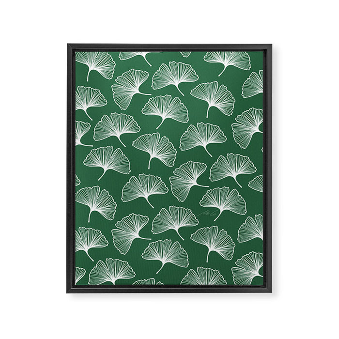 Ginkgo Leafs Pattern_21 Framed Canvas Print Gallery Image 1