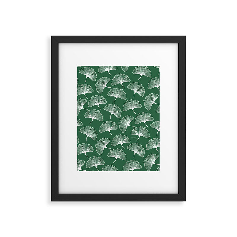 Ginkgo Leafs Pattern_21 Framed Art Print