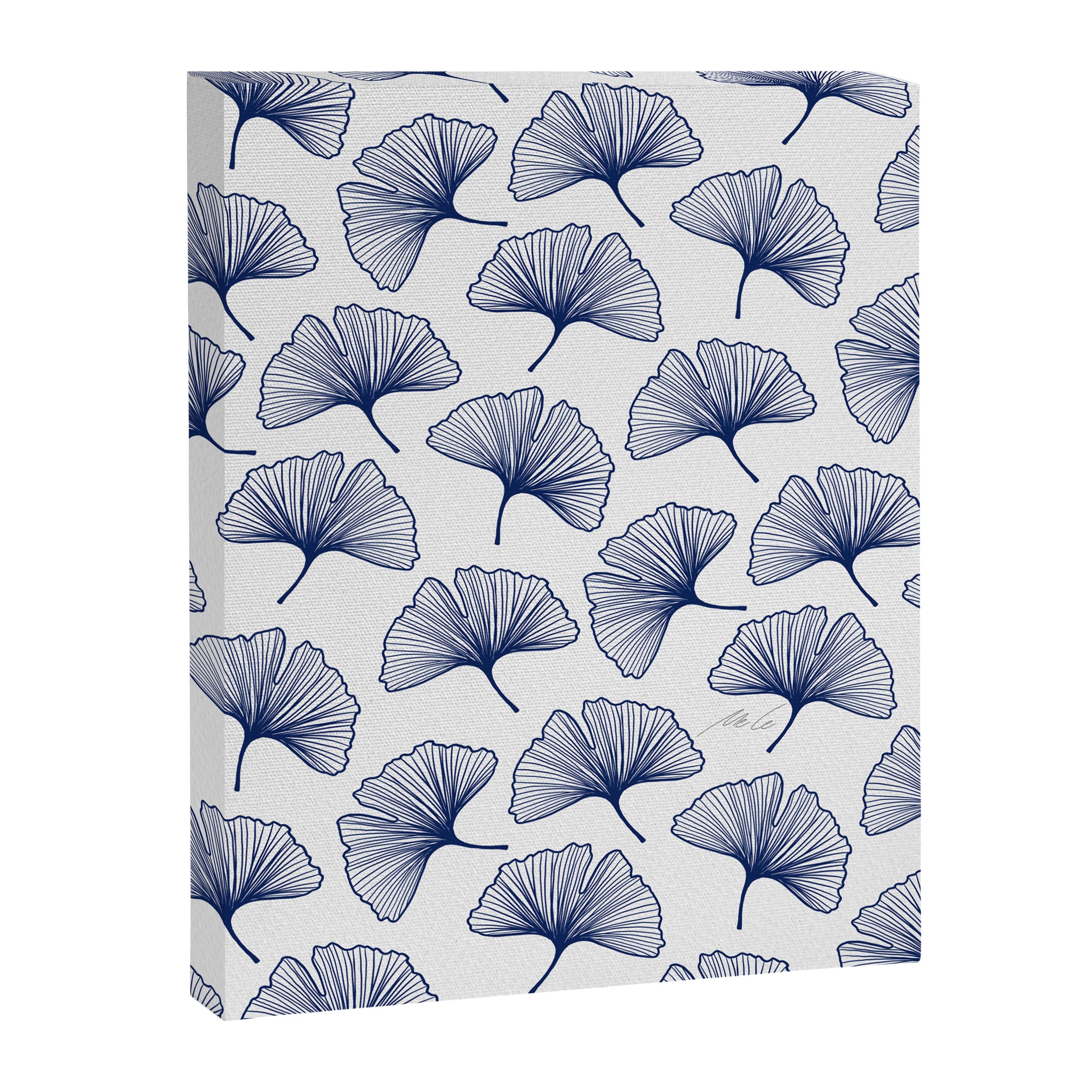 Ginkgo Leafs Pattern_42 Canvas Print Gallery Image 8