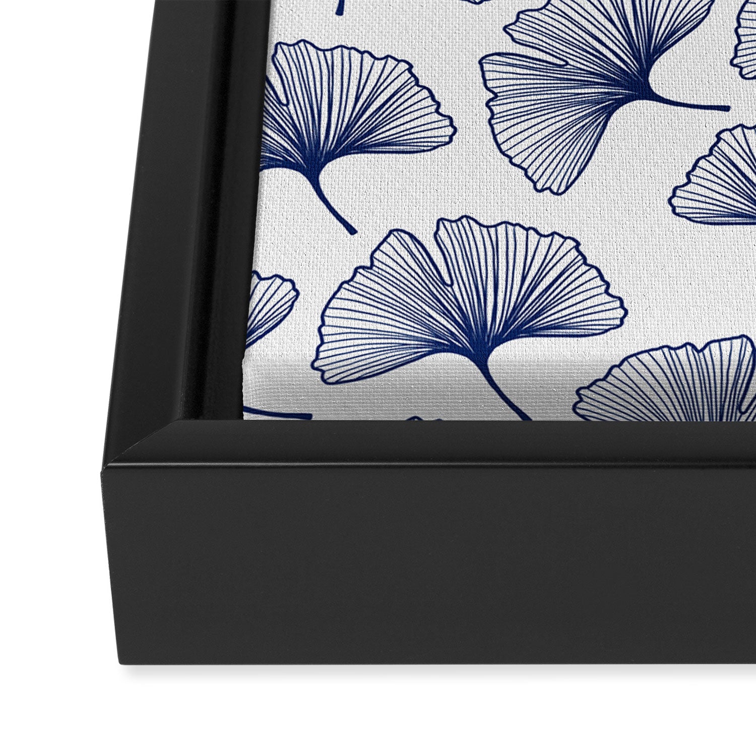Ginkgo Leafs Pattern_42 Framed Canvas Print Gallery Image 3