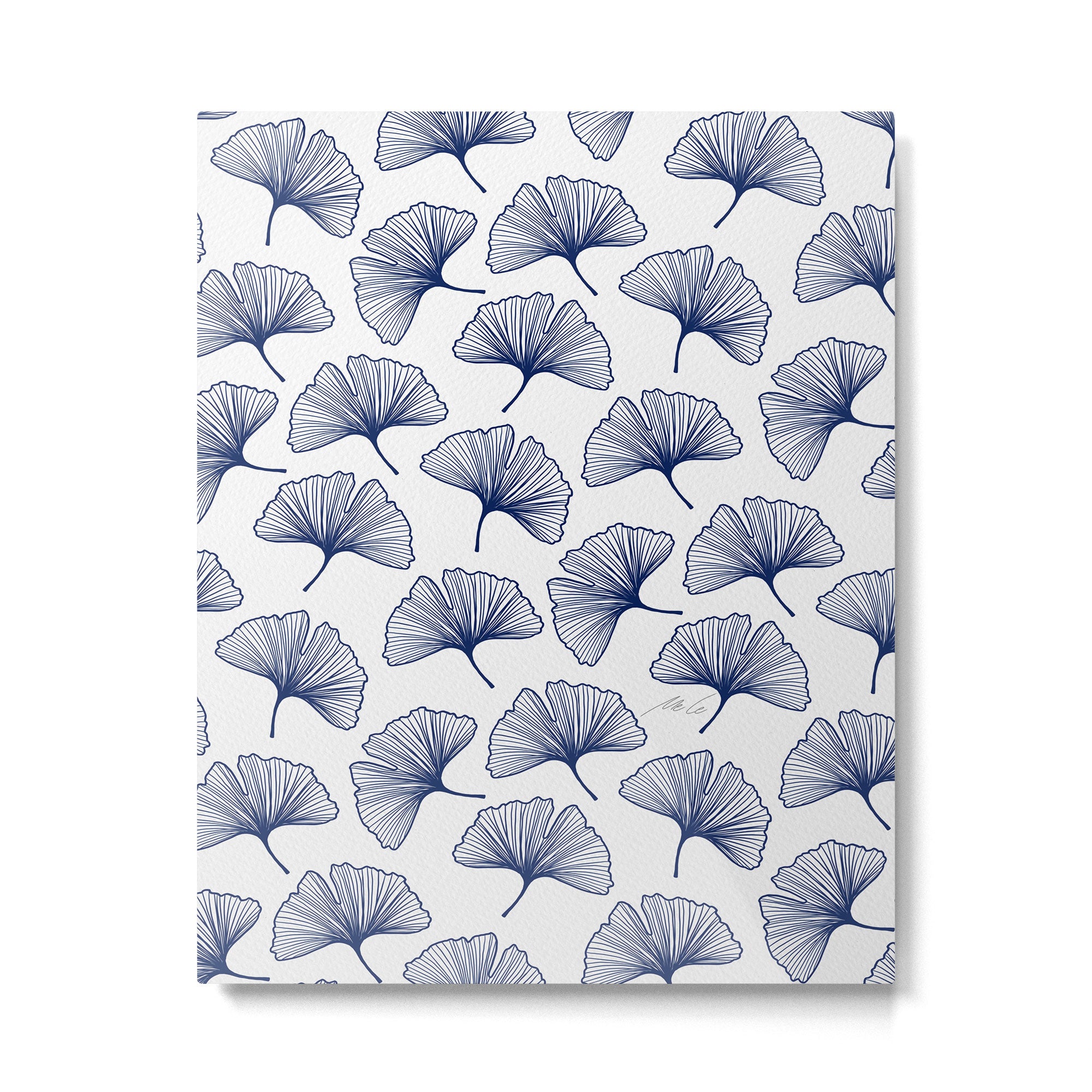 Ginkgo Leafs Pattern_42 Metal Print Gallery Image 6