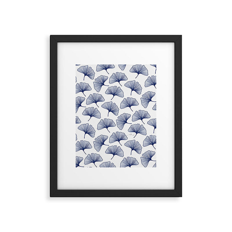 Ginkgo Leafs Pattern_42 Framed Art Print Gallery Image 6