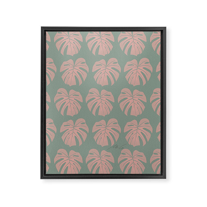 Monstera Jungle_01 Framed Canvas Print Gallery Image 8