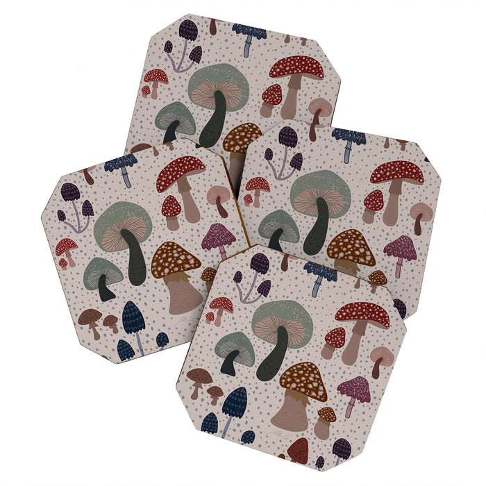 Mushroom collection_04 Coaster Gallery Image 1