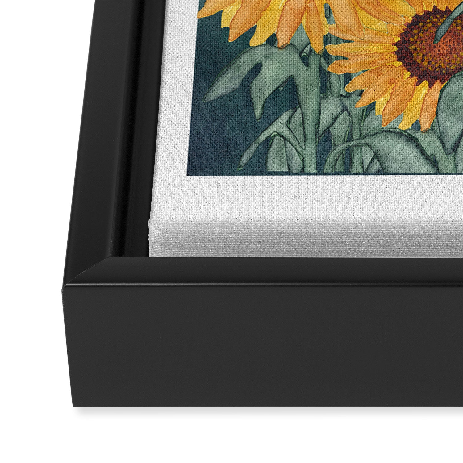 Sunflower_07 Framed Canvas Print Gallery Image 3