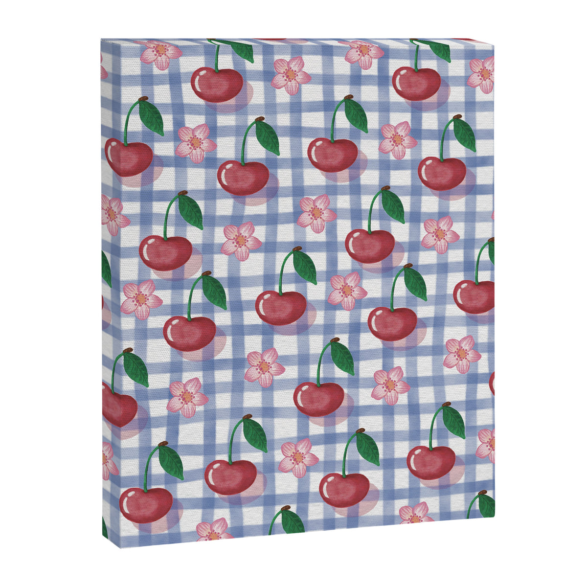 Watercolor Cherry Blossom Picnic Pattern Canvas Print Gallery Image 8