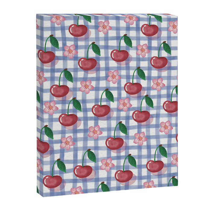 Watercolor Cherry Blossom Picnic Pattern Canvas Print Gallery Image 1