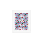 Watercolor Cherry Blossom Picnic Pattern Art Print Gallery Image 1