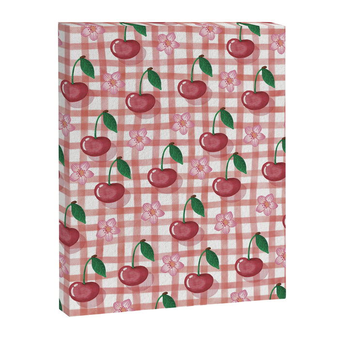 Watercolor Cherry Blossom Picnic Pattern Canvas Print Gallery Image 1