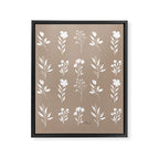 White Flower Pattern_02 Framed Canvas Print Gallery Image 6
