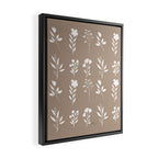 White Flower Pattern_02 Framed Canvas Print Gallery Image 2