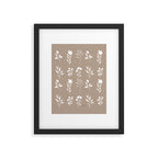 White Flower Pattern_02 Framed Art Print Gallery Image 5