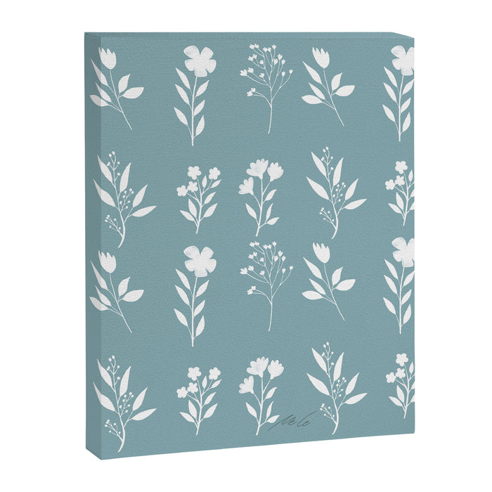 White Flower Pattern_05 Canvas Print Gallery Image 1