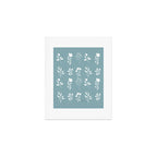 White Flower Pattern_05 Art Print Gallery Image 1
