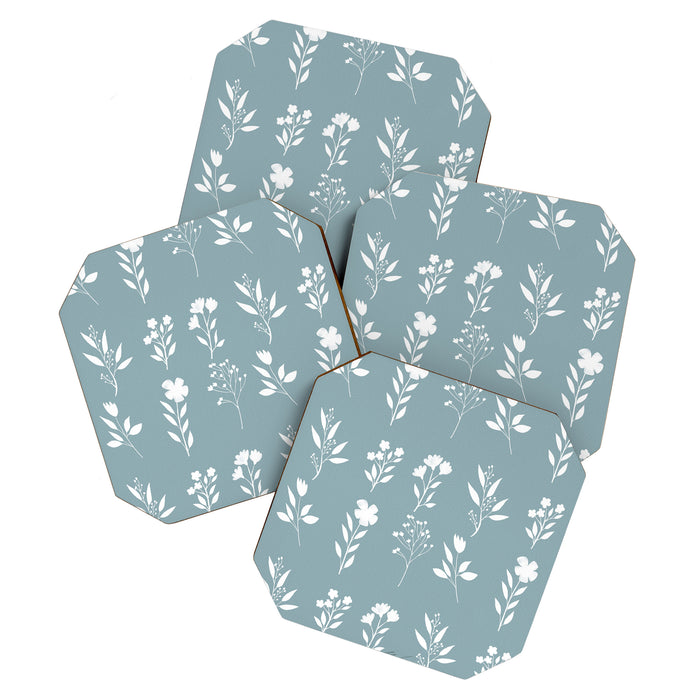 White Flower Pattern_05 Coaster Gallery Image 1
