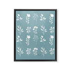 White Flower Pattern_05 Framed Canvas Print Gallery Image 6