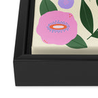 Abstract Flora Framed Canvas Print Gallery Image 3