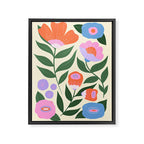 Abstract Flora Framed Canvas Print Gallery Image 6