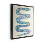 Floral Snake Framed Canvas Print Gallery Image 2