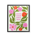 Grow Your Own Way Framed Canvas Print Gallery Image 6