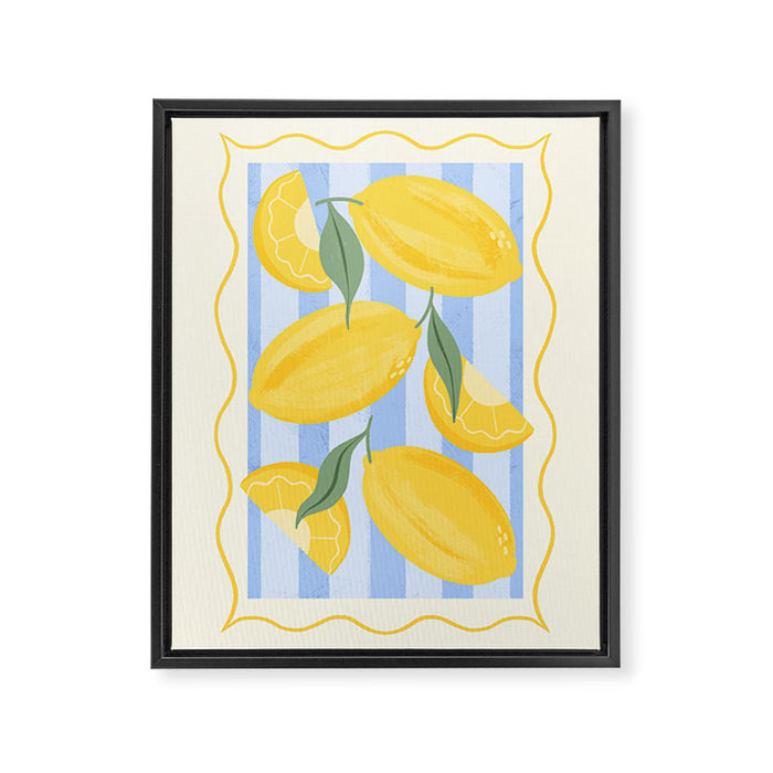 Italian Lemons Framed Canvas Print Gallery Image 1