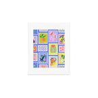 Vintage Stamps Art Print Gallery Image 1
