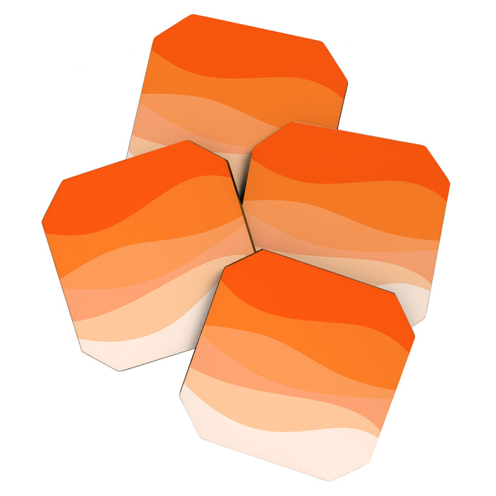 Creamsicle Dream - Abstract Coaster Gallery Image 1