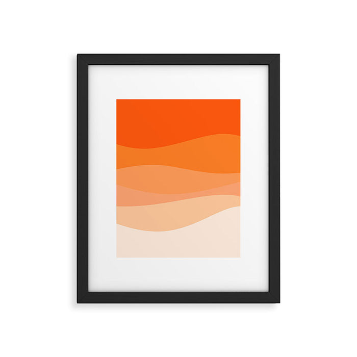 Creamsicle Dream - Abstract Framed Art Print Gallery Image 1