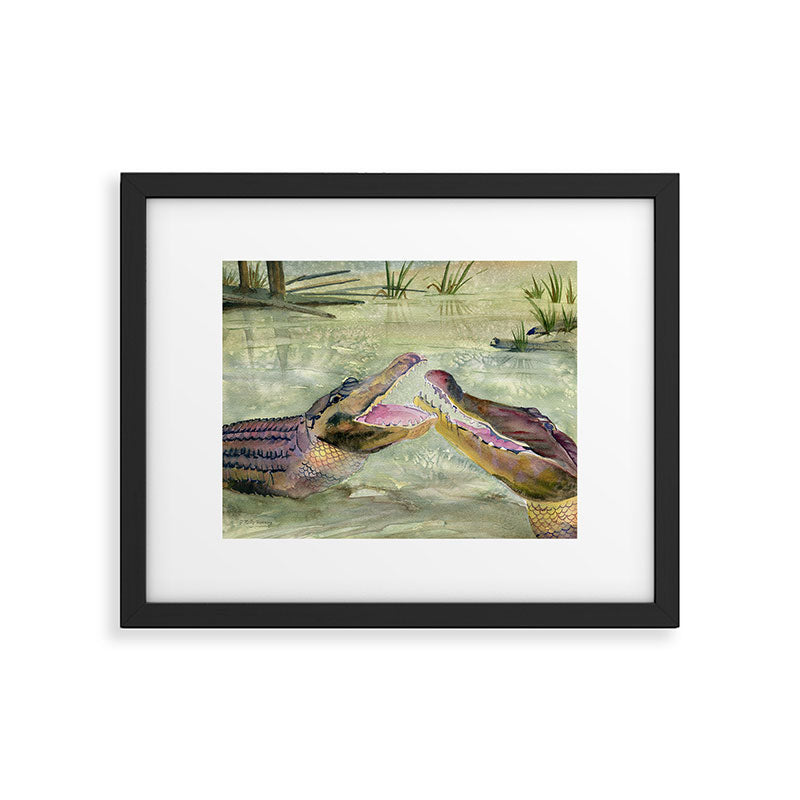 Alligator Study  Framed Art Print Gallery Image 4