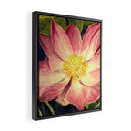 Big Lotus Watercolor Framed Canvas Print Gallery Image 2