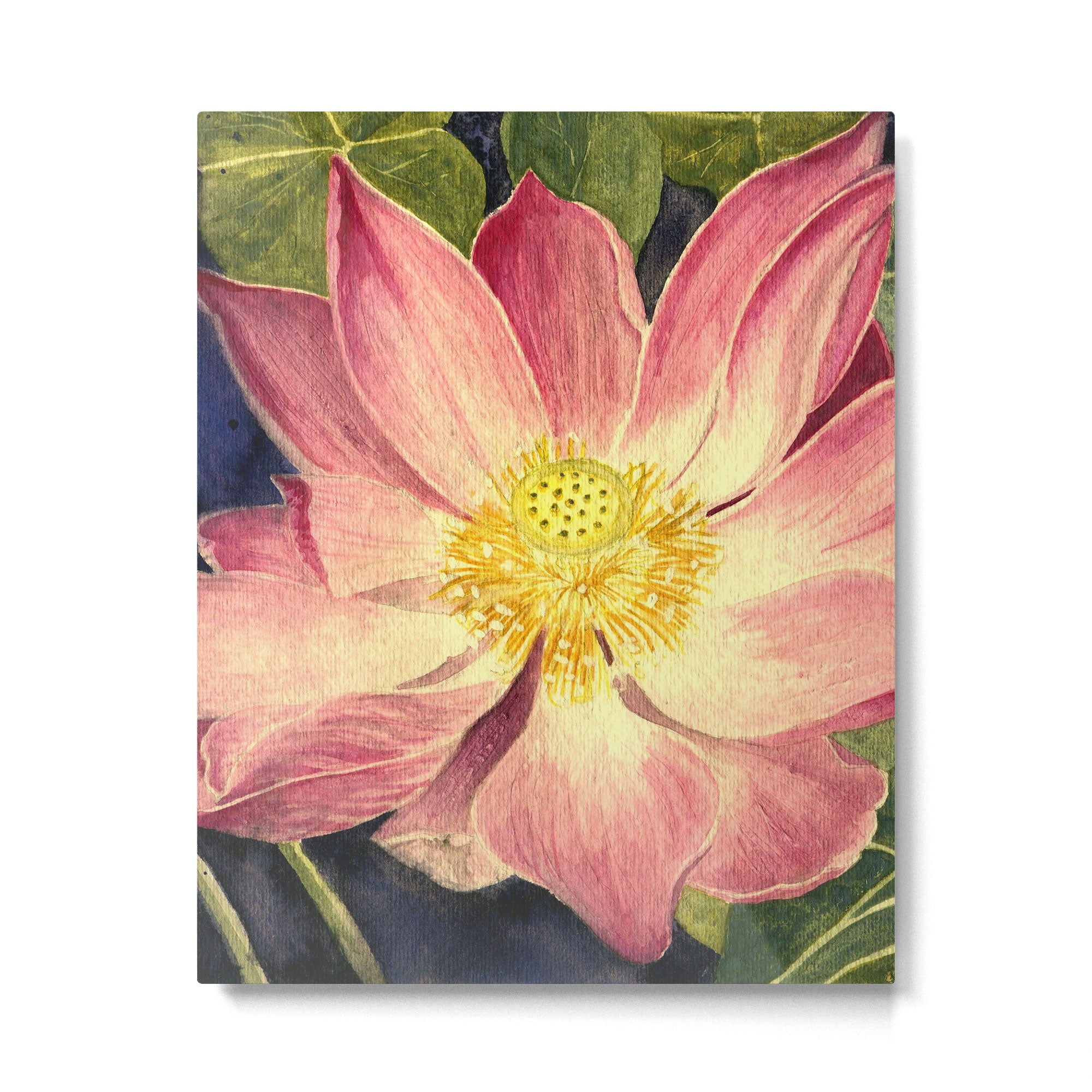 Big Lotus Watercolor Metal Print Gallery Image 6