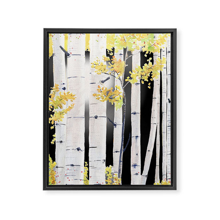 Birch Tree Framed Canvas Print Gallery Image 1