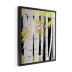 Birch Tree Framed Canvas Print Gallery Image 2