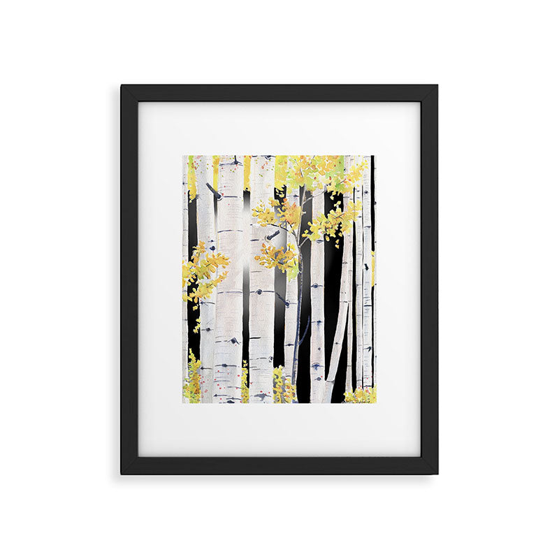 Birch Tree Framed Art Print Gallery Image 4
