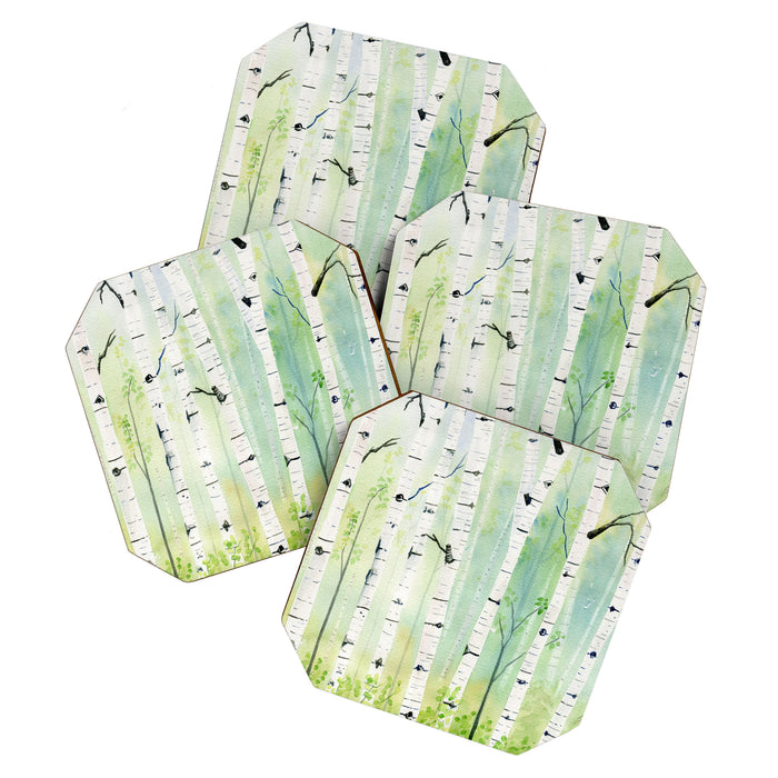 Birch Trees 2  Coaster Gallery Image 1